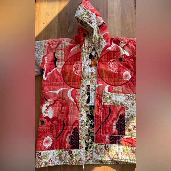 Floral Patchwork Quilted coat - Picture 7 of 8